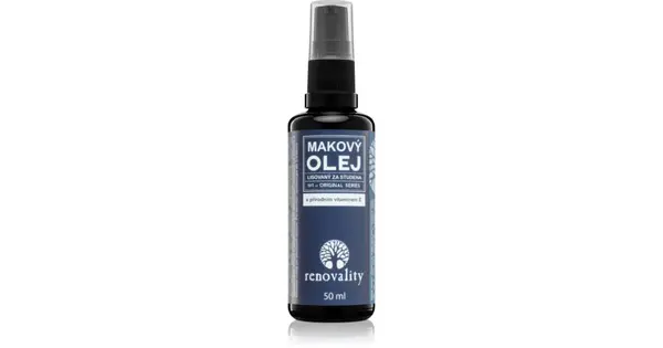 Renovality Original Series Poppy Seed Oil with Vitamin E naturale face oil for all skin types 50 ml