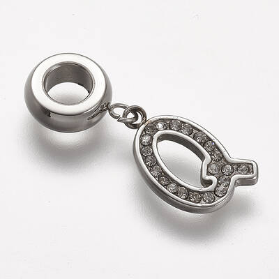304 Stainless Steel European Dangle Charms