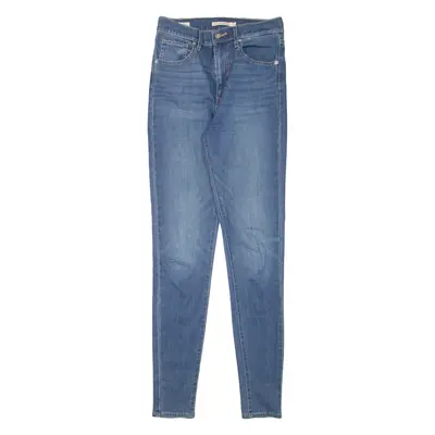 LEVI'S Mile High BIG E Womens Jeans Blue Slim Skinny Denim Stone Wash W27 L32