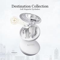 Wosado Soft Magnetic Eyelashes All-in-One Box, Destination Collection, Reusable, Glue-Free, Waterproof, Lightweight, Natural ...