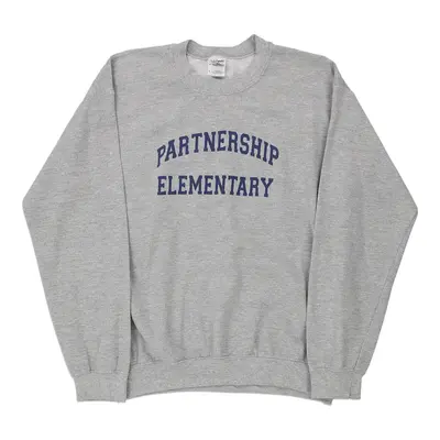 Partnership Elementary Gildan Sweatshirt - Medium Grey Cotton Blend