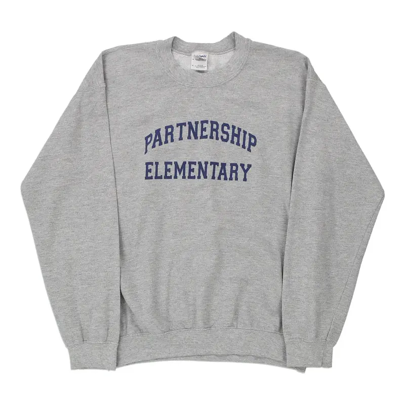 Partnership Elementary Gildan Sweatshirt - Medium Grey Cotton Blend