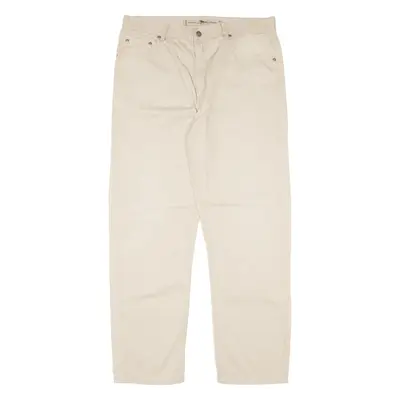 GO WEST Trousers Beige Regular Straight Mens W36 L30