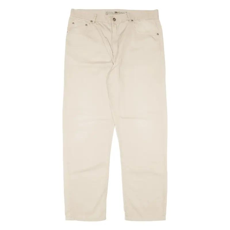 GO WEST Trousers Beige Regular Straight Mens W36 L30