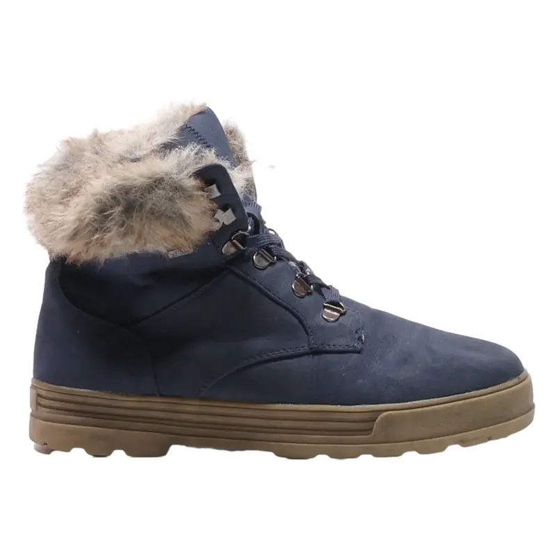 S.OLIVER Snow Boots Blue Suede Mens UK 8