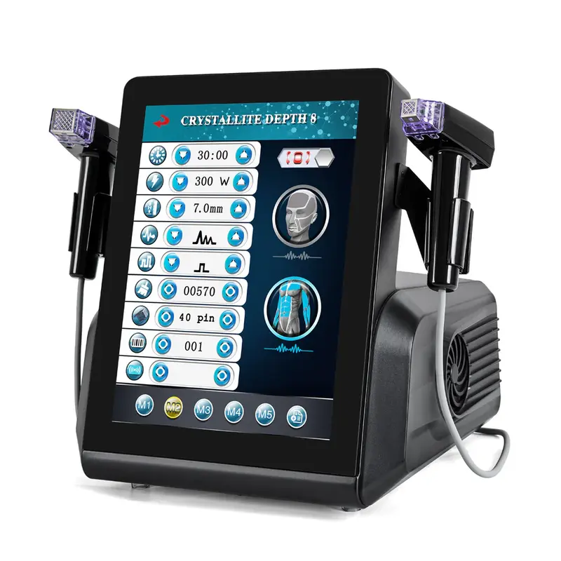 Gold Fractional RF Microcrystalline Microneedling Machine for Anti-aging Treatment