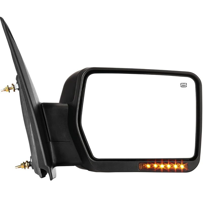 YITAMOTOR® 2007-2014 Ford F150, Right Passenger Side Mirror with Turn Signal Puddle Light Power Adjustable Heated Manual Fol...