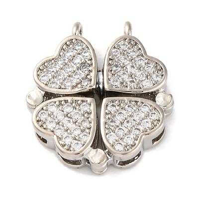 Brass Micro Pave Cubic Zirconia Pendants