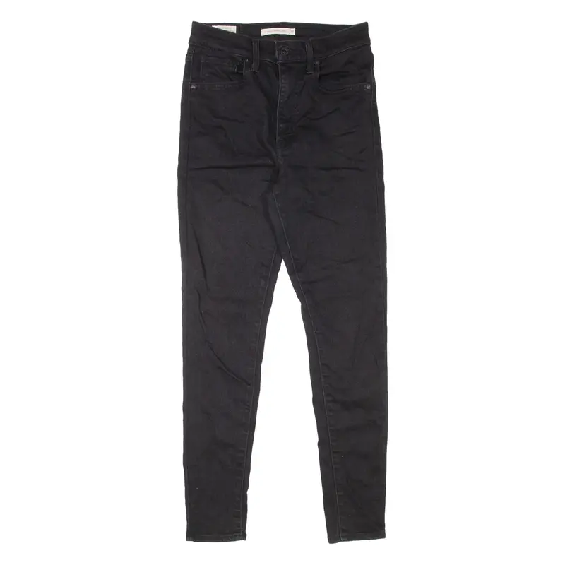 LEVI'S Mile High BIG E Womens Jeans Black Slim Skinny W28 L28