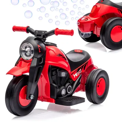 Garvee Ride - P Series: 6V Battery-Powered Electric Motorcycle with 1.9 Mph Speed, Led Headlights, Music, Pedal, Forward/Reve...