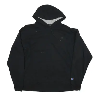 CHAMPION Hoodie Black Pullover Mens XL