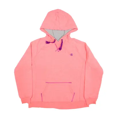 CHAMPION Hoodie Pink Pullover Womens L