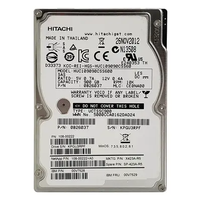 HUC109090CSS60 Hitachi 900GB 6Gb/s SAS 10000 2.5-inch 64MB Hard Drive