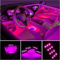 Car LED Strip Lights, 4pcs 36 LED Car Interior Lights Under Dash Lighting Waterproof Kit, Atmosphere Neon Lights Strip for Ca...