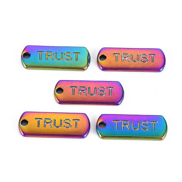 Rainbow Color Alloy Charms