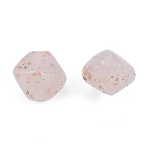 Marbled Stone Style Opaque Acrylic Beads
