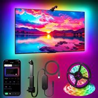 USB LED Light Strip, 1 Set RGB Color Changing LED Light Strip with Remote Control, Smart LED TV Backlight, LED Ambient Light ...