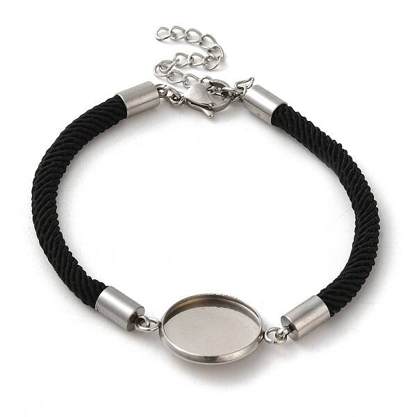 Milan Cord & 304 Stainless Steel Bracelets Making