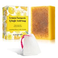 【Ikzee】Lemon Turmeric Tartaric Acid Soap-Gentle Soap，Cleanses Body &Face (100g)