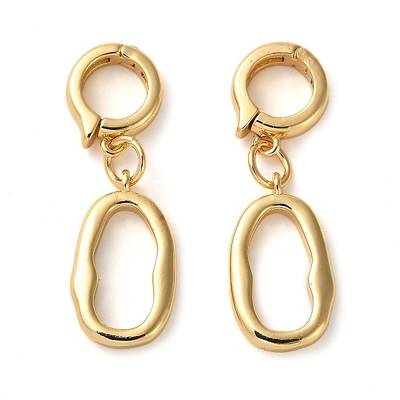 Rack Plating Brass Fold Over Clasps