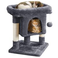 Yaheetech 23.5″ H 2-Level Cat Tree Tower Condo with Wide Perch and Scratching Posts