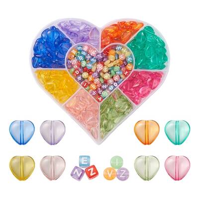 420Pcs Transparent Acrylic Beads