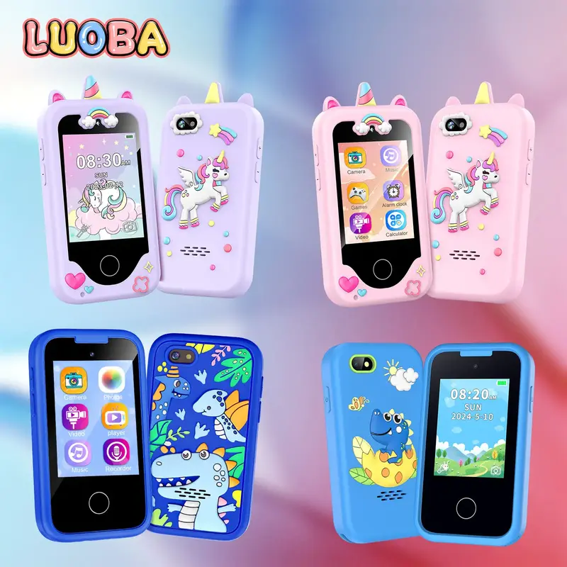 LUOBA Boys and Girls Kids Smartphone, 3-10 Years Kids Toy Phone Birthday Gift, 2.8” Touch Screen Toddler Learning Toy Phone...