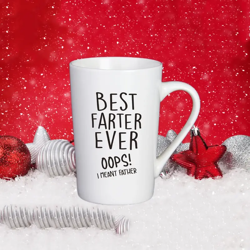 Monogram Pattern Ceramic Mug, Portable Drinkware, Creative Drinking Cup With Handle, Summer Essentials