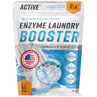Enzyme Laundry Booster Odor Remover - 2 lbs Unscented Enzymatic Clothes Stain Cleaner Powder, Natural Deodorizer with Bio Act...