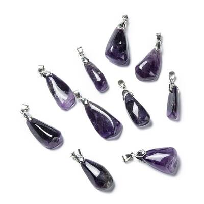 Natural Amethyst Pendants