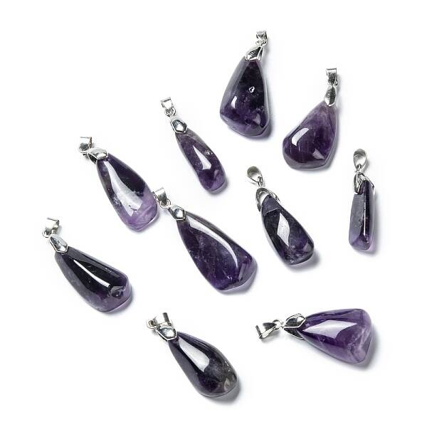 Natural Amethyst Pendants