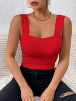 Women's Skinny Crop Tank Top, Summer Clothes Women, Classy Casual Basic Straps Black Cute Crop Tops for Summer, Slim-fit Tan...