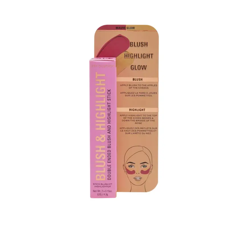 Makeup Revolution Blush and cream highlighter in stick color Sparkling Wine Shine 2x4.3 g