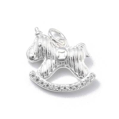 925 Sterling Silver Rocking Horse Charms
