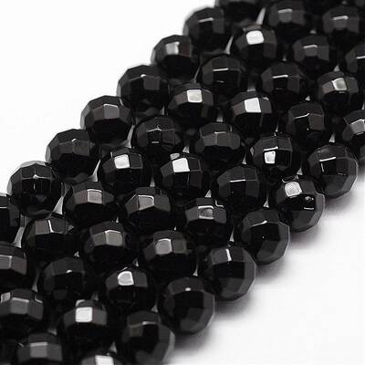 Natural Black Onyx Beads Strands