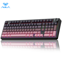 AULA F99 Pro Creamy Wireless Mechanical Gaming Keyboard with Knob Control, keyboard,Tri-Mode BT5.0/USB-C/2.4GHz Hot Swappable...