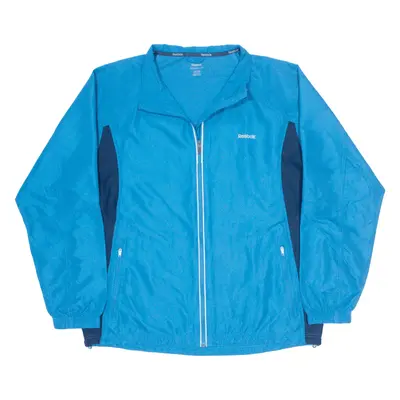 REEBOK Windbreaker Jacket Blue Mens XL