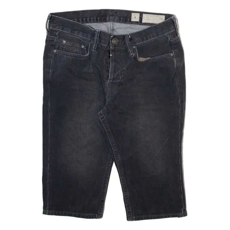 ALL SAINTS Mens Denim Shorts Grey Slim M W30