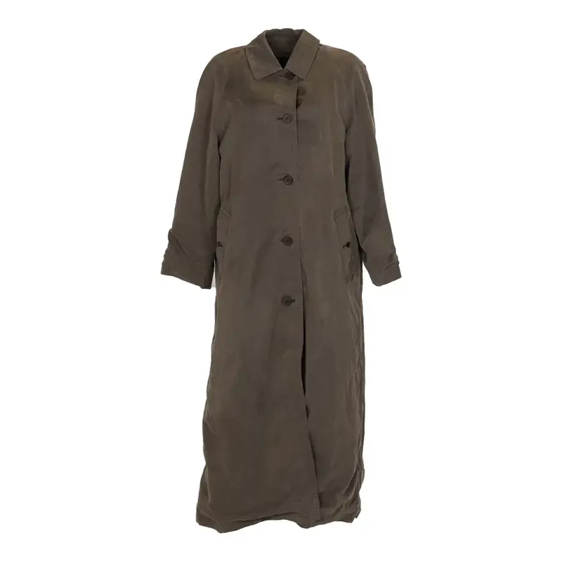 Burberry Coat - XL Khaki Viscose Blend