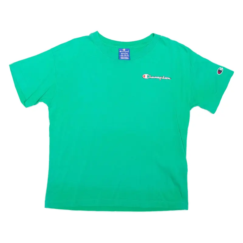 CHAMPION Mens T-Shirt Green M