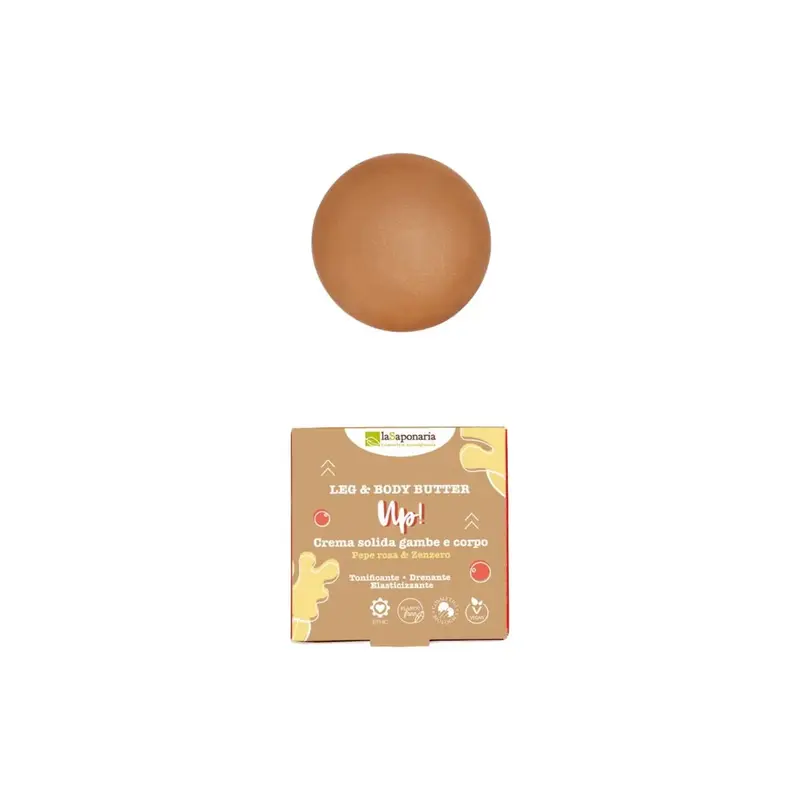 La saponaria Up Cream Solida Legs and Body Pink Pepper & Ginger 80 ml