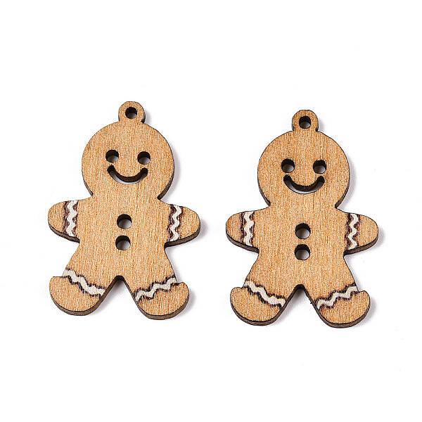 Printed Poplar Wood Pendants