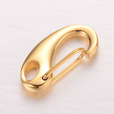 Smooth Surface 304 Stainless Steel Keychain Clasp Findings