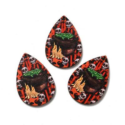 Single Face Printed Wood Big Pendants