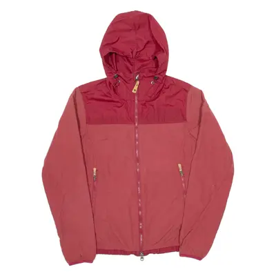 FJALLRAVEN Womens Rain Jacket Red Hooded XS