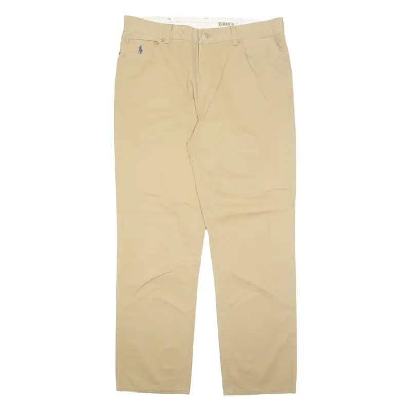 POLO RALPH LAUREN Mens Trousers Beige Regular Straight W36 L32