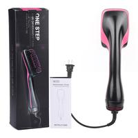 110V 2 in 1 Multifunctional Anion Hair Dryer Brush Comb Styler Hairdressing Tool US Plug