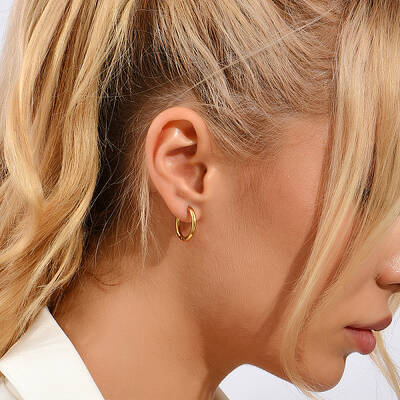 Stainless Steel Hoop Earrings for Women