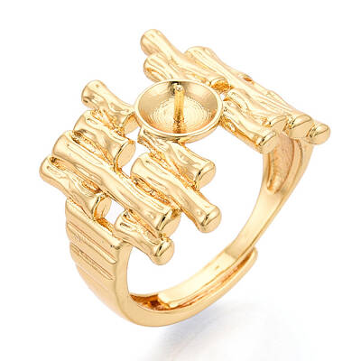 Brass Cup Peg Ring Settings