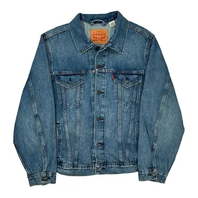 Levis Embroidered Denim Jacket - XL Blue Cotton